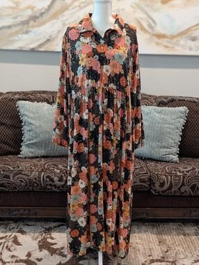 Black Floral Maxi Dress